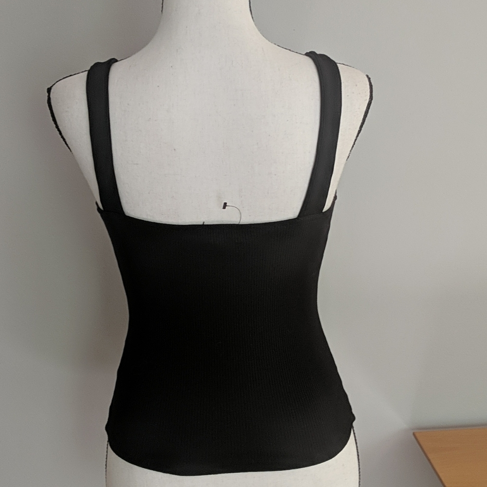 NWOT Express Fitted Ribbed Square Neck Tank - Picture 4 of 6